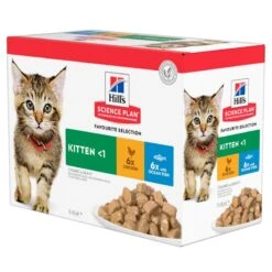 Hill's Science Plan Kitten Pouches Poultry Selection (12 X 85g)