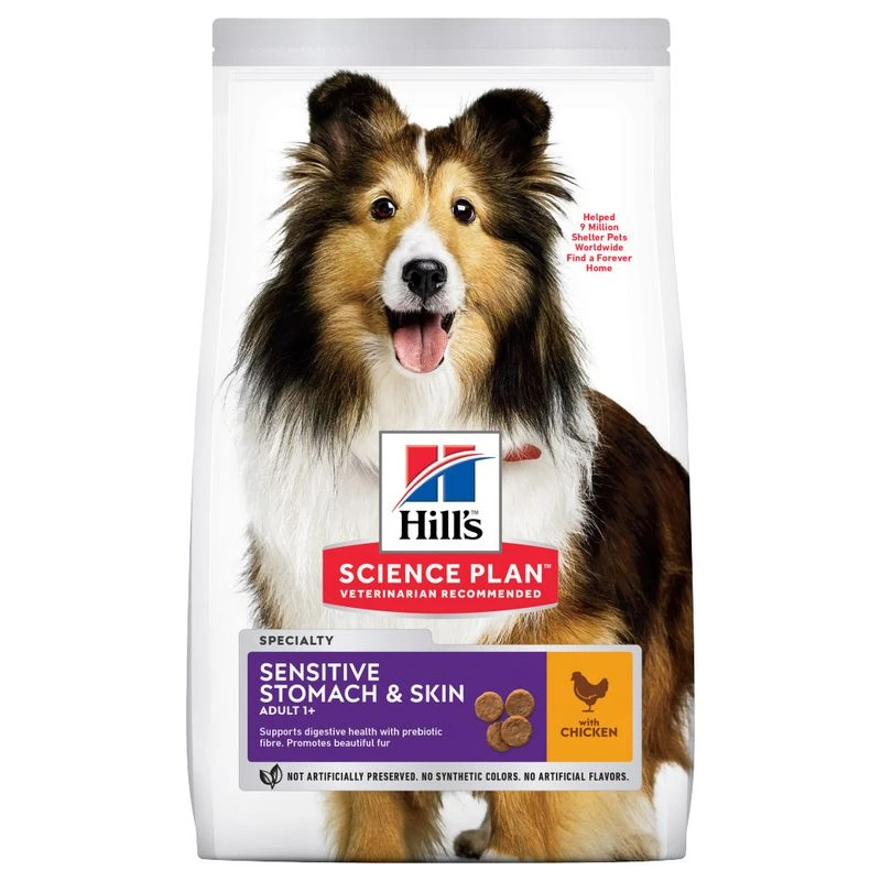 Hill's Science Plan Adult 1+ Sensitive Stomach & Skin Medium With Chicken 2.5kg 8 Hill's Science Plan Adult 1+ Sensitive Stomach & Skin Medium With Chicken 2.5kg - Image 6