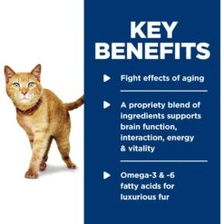 Hill's Science Diet Adult 7+ Senior Vitality Chicken & Vegetable Stew Canned Cat Food -Hill's Science Plan Store 109371 PT5. AC SS1800 V1597967223
