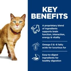 Hill's Science Diet Adult 7+ Senior Vitality Chicken Recipe Dry Cat Food -Hill's Science Plan Store 109450 PT3. AC SS1800 V1597960595