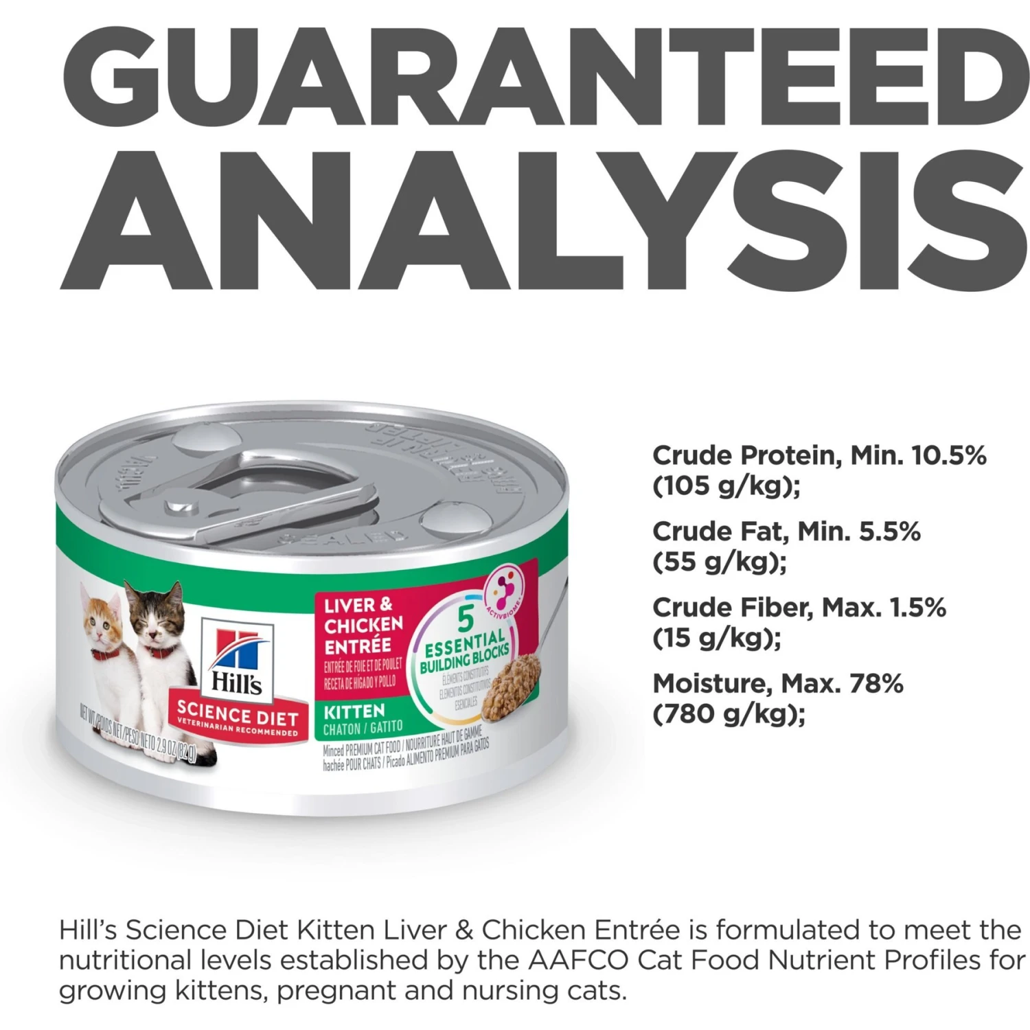 Hill's Science Diet Kitten Liver & Chicken Entree Canned Cat Food 9 Hill's Science Diet Kitten Liver & Chicken Entree Canned Cat Food - Image 7