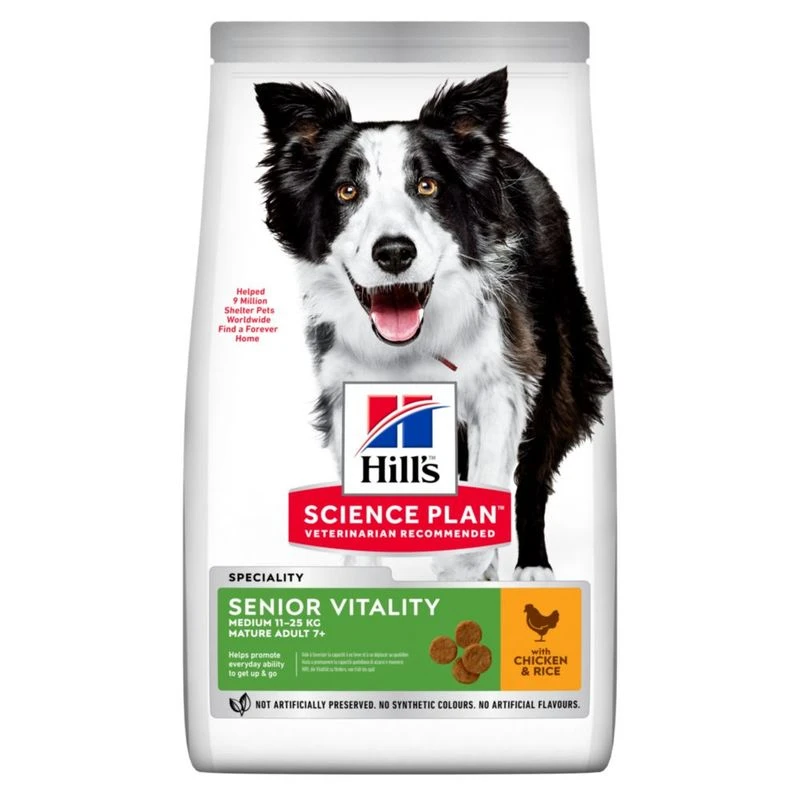Hill's Science Plan Hill’s Science Plan Adult 7+ Senior Vitality Medium With Chicken Economy Pack: 2 X 14kg - Image 9