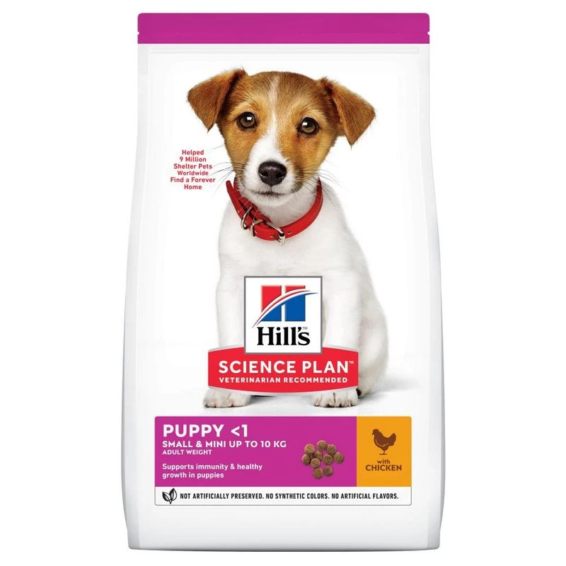 Hill's Science Plan Hill’s Science Plan Puppy <1 Small & Mini With Chicken 5kg + 1kg Free!