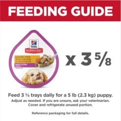 Hill's Science Diet Puppy Small & Mini Savory Stew Chicken & Vegetable Wet Dog Food Trays -Hill's Science Plan Store 133604 PT7. AC SS1800 V1692734142