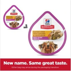 Hill's Science Diet Adult Small Mini Savory Stew Chicken & Vegetable Wet Dog Food Trays 12 Hill's Science Diet Adult Small Mini Savory Stew Chicken & Vegetable Wet Dog Food Trays -Hill's Science Plan Store 133606 PT1. AC SS1800 V1692734462