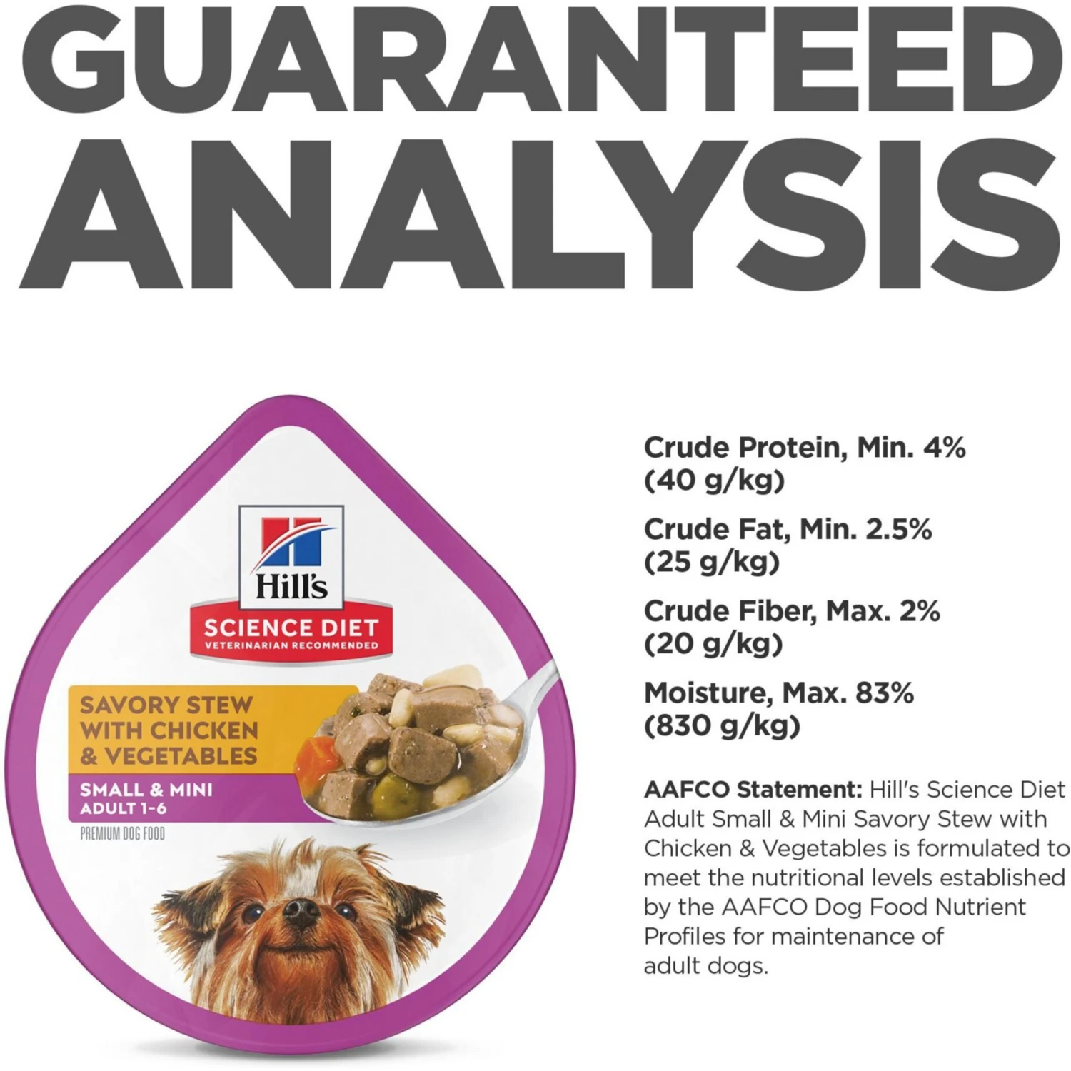 Hill's Science Diet Adult Small Mini Savory Stew Chicken & Vegetable Wet Dog Food Trays 9 Hill's Science Diet Adult Small Mini Savory Stew Chicken & Vegetable Wet Dog Food Trays - Image 7