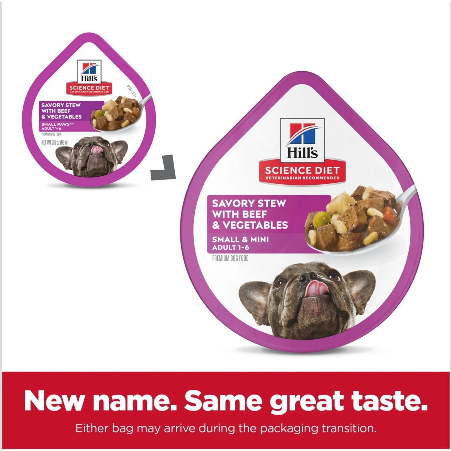 Hill's Science Diet Adult Small Mini Savory Stew Beef & Vegetable Wet Dog Food Trays 4 Hill's Science Diet Adult Small Mini Savory Stew Beef & Vegetable Wet Dog Food Trays - Image 2