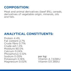 Hill's Science Plan Mature Small & Mini Mousse Saver Pack: Beef (24 X 200g) -Hill's Science Plan Store 1 atf 608332 ingredient panel 8