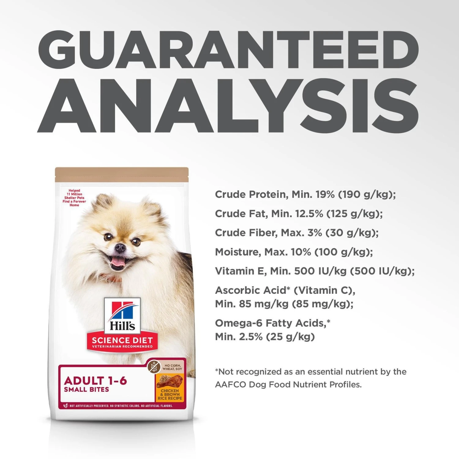 Hill's Science Diet Adult 1-6 Chicken & Brown Rice Recipe Small Bites Dry Dog Food 11 Hill's Science Diet Adult 1-6 Chicken & Brown Rice Recipe Small Bites Dry Dog Food - Image 9