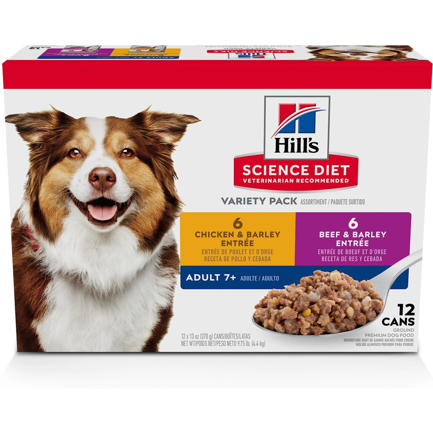 Hill's Science Diet Variety Pack Senior 7+ Canned Dog Food, 13-oz, Case Of 12 3 Hill's Science Diet Variety Pack Senior 7+ Canned Dog Food, 13-oz, Case Of 12