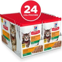 Hill's Science Diet Kitten Tender Chicken Recipe Cat Food, 2.8-oz Pouch, Case Of 24 13 Hill's Science Diet Kitten Tender Chicken Recipe Cat Food, 2.8-oz Pouch, Case Of 24 -Hill's Science Plan Store 218059 PT2. AC SS1800 V1581441008