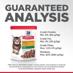 Hill's Science Diet Kitten Tender Chicken Recipe Cat Food, 2.8-oz Pouch, Case Of 24 17 Hill's Science Diet Kitten Tender Chicken Recipe Cat Food, 2.8-oz Pouch, Case Of 24 -Hill's Science Plan Store 218059 PT6. AC SS1800 V1580223797