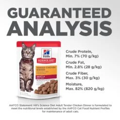 Hill's Science Diet Adult Tender Chicken Recipe Cat Food -Hill's Science Plan Store 218061 PT8. AC SS1800 V1598151082