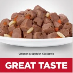 Hill's Science Diet Adult Chicken & Spinach Casserole Recipe Cat Food, 2.8-oz Pouch, Case Of 24 -Hill's Science Plan Store 218067 PT3. AC SS1800 V1598143297