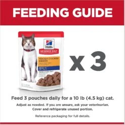 Hill's Science Diet Adult 7+ Tender Chicken Recipe Cat Food, 2.8-oz Pouch, Case Of 24 -Hill's Science Plan Store 218071 PT7. AC SS1800 V1598151988