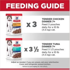 Hill's Science Diet Adult 7+ Tender Dinner Variety Pack Cat Food, 2.8-oz Pouch, Case Of 12 18 Hill's Science Diet Adult 7+ Tender Dinner Variety Pack Cat Food, 2.8-oz Pouch, Case Of 12 -Hill's Science Plan Store 218077 PT7. AC SS1800 V1598149882