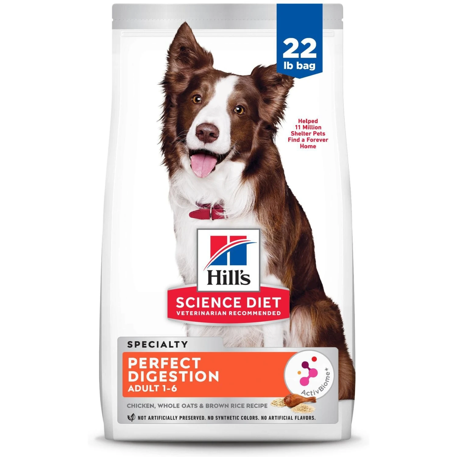 Hill's Science Diet Adult Perfect Digestion Chicken, Brown Rice, & Whole Oats Recipe Dry Dog Food 3 Hill's Science Diet Adult Perfect Digestion Chicken, Brown Rice, & Whole Oats Recipe Dry Dog Food