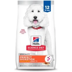 Hill's Science Diet Adult 7+ Perfect Digestion Small Bites Chicken Dry Dog Food, 12-lb Bag