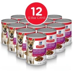 Hill's Science Diet Adult Chicken & Barley Recipe Dry Dog Food & Hill's Science Diet Adult Savory Stew With Beef & Vegetables Canned Dog Food -Hill's Science Plan Store 293162 PT5. AC SS1800 V1619977040