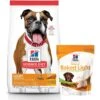 Hill's Science Diet Adult Light With Chicken Meal & Barley Dry Dog Food & Hill's Natural Baked Light Biscuits With Real Chicken Dog Treats, Medium -Hill's Science Plan Store 293182 MAIN. AC SS1800 V1620003440