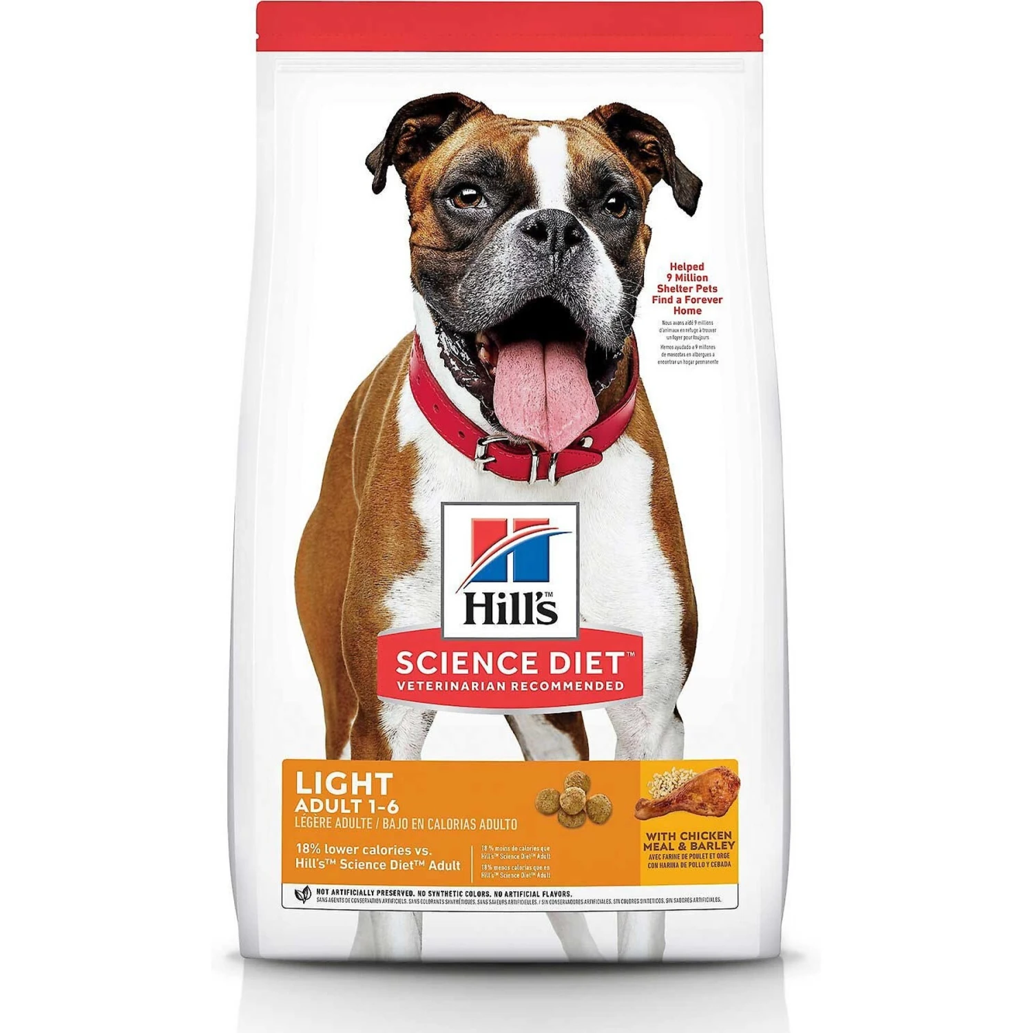 Hill's Science Diet Adult Light With Chicken Meal & Barley Dry Dog Food & Hill's Natural Baked Light Biscuits With Real Chicken Dog Treats, Medium 4 Hill's Science Diet Adult Light With Chicken Meal & Barley Dry Dog Food & Hill's Natural Baked Light Biscuits With Real Chicken Dog Treats, Medium - Image 2