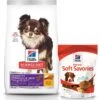 Hill's Science Diet Adult Sensitive Stomach & Skin Small & Mini Breed Chicken Recipe Dry Dog Food & Hill's Natural Soft Savories With Peanut Butter & Banana Dog Treats -Hill's Science Plan Store 293212 MAIN. AC SS1800 V1619998942