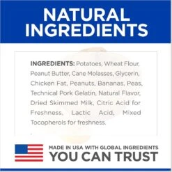 Hill's Science Diet Adult 11+ Small & Mini Chicken Meal, Barley & Brown Rice Recipe Dry Dog Food & Hill's Natural Soft Savories With Peanut Butter & Banana Dog Treats -Hill's Science Plan Store 298082 PT2. AC SS1800 V1692826318