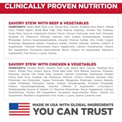 Hill's Science Diet Adult Small Paws Chicken & Vegetables & Beef & Vegetables Variety Pack Wet Dog Food Trays & Hill's Natural Soft Savories With Peanut Butter & Banana Dog Treats -Hill's Science Plan Store 298094 PT7. AC SS1800 V1692826197