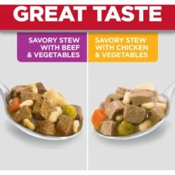 Hill's Science Diet Adult Small Paws Chicken & Vegetables & Beef & Vegetables Variety Pack Wet Dog Food Trays & Hill's Natural Soft Savories With Peanut Butter & Banana Dog Treats -Hill's Science Plan Store 298094 PT8. AC SS1800 V1692826256