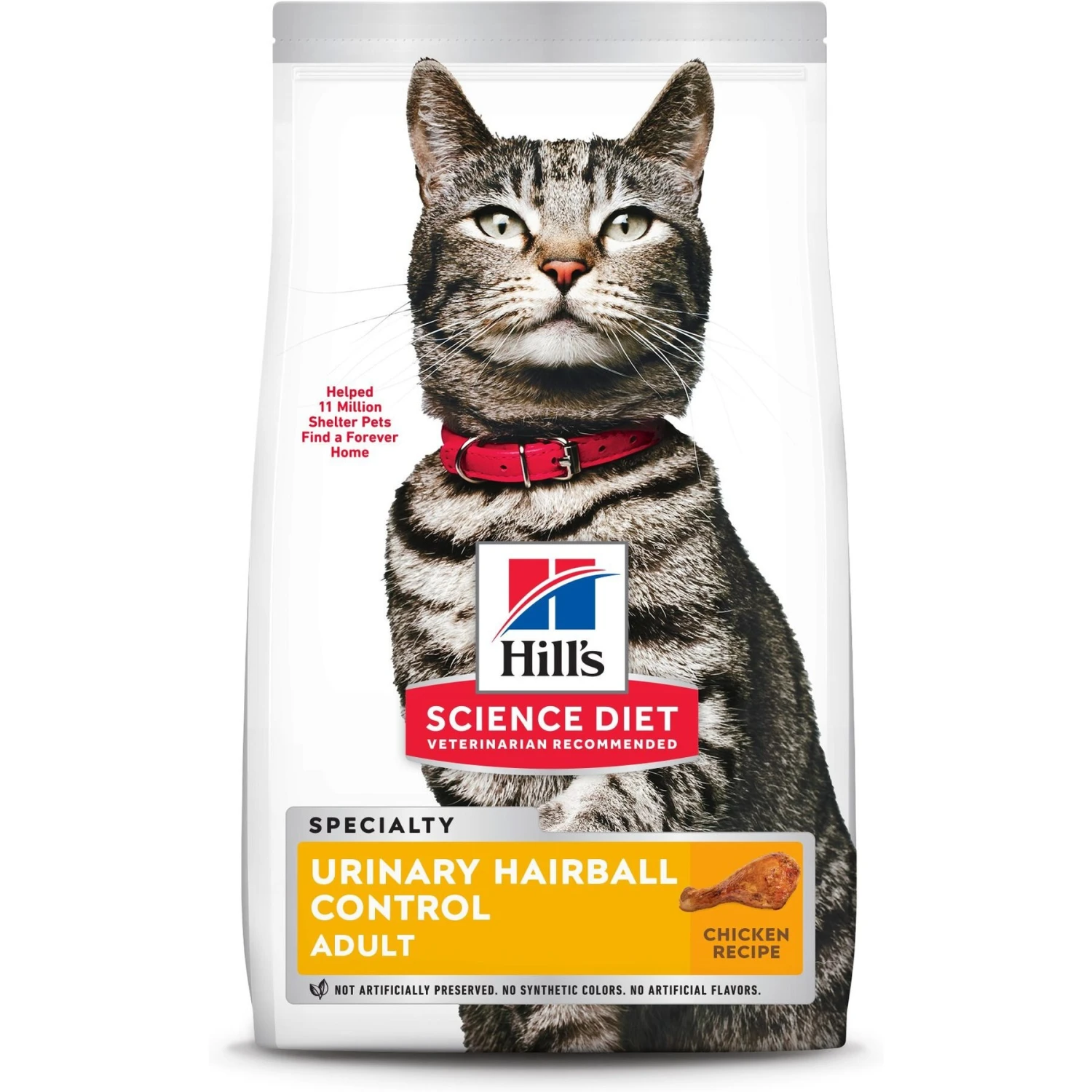 Hill's Science Diet Adult Urinary Hairball Control Dry Cat Food & Hill's Science Diet Adult Healthy Cuisine Roasted Chicken & Rice Medley Canned Cat Food 4 Hill's Science Diet Adult Urinary Hairball Control Dry Cat Food & Hill's Science Diet Adult Healthy Cuisine Roasted Chicken & Rice Medley Canned Cat Food - Image 2