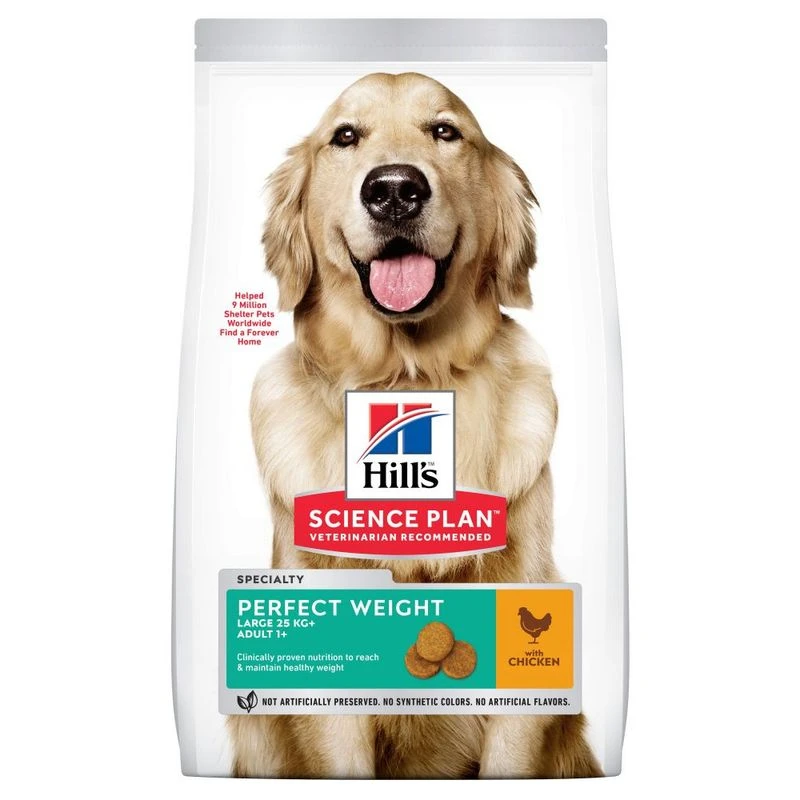 Hill's Science Plan Adult 1+ Perfect Weight Large Breed With Chicken Economy Pack: 2 X 12kg