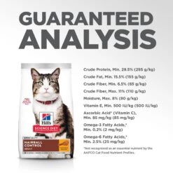 Hill's Science Diet Adult Hairball Control Chicken Recipe Dry Cat Food -Hill's Science Plan Store 48859 PT8. AC SS1800 V1598145099