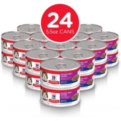 Hill's Science Diet Adult 7+ Savory Beef Entree Canned Cat Food -Hill's Science Plan Store 48928 PT1. AC SS1800 V1585593699
