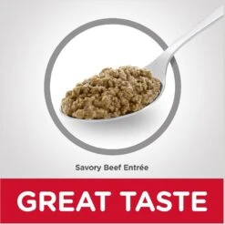 Hill's Science Diet Adult 7+ Savory Beef Entree Canned Cat Food -Hill's Science Plan Store 48928 PT5. AC SS1800 V1598150456