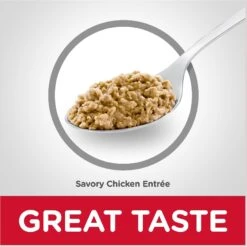 Hill's Science Diet Adult 7+ Savory Chicken Entree Canned Cat Food -Hill's Science Plan Store 48943 PT5. AC SS1800 V1598146584