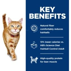 Hill's Science Diet Adult Hairball Control Light Dry Cat Food -Hill's Science Plan Store 48950 PT5. AC SS1800 V1598147788