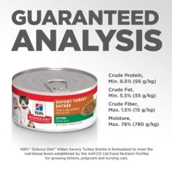 Hill's Science Diet Kitten Savory Turkey Entree Canned Cat Food -Hill's Science Plan Store 48976 PT7. AC SS1800 V1598145997