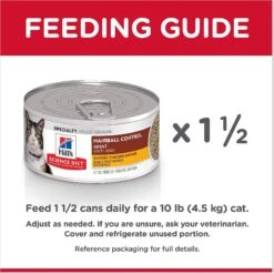 Hill's Science Diet Adult Hairball Control Savory Chicken Entree Canned Cat Food -Hill's Science Plan Store 48978 PT7. AC SS1800 V1598155865