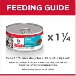 Hill's Science Diet Adult Indoor Ocean Fish Entree Canned Cat Food -Hill's Science Plan Store 48994 PT7. AC SS1800 V1605838614
