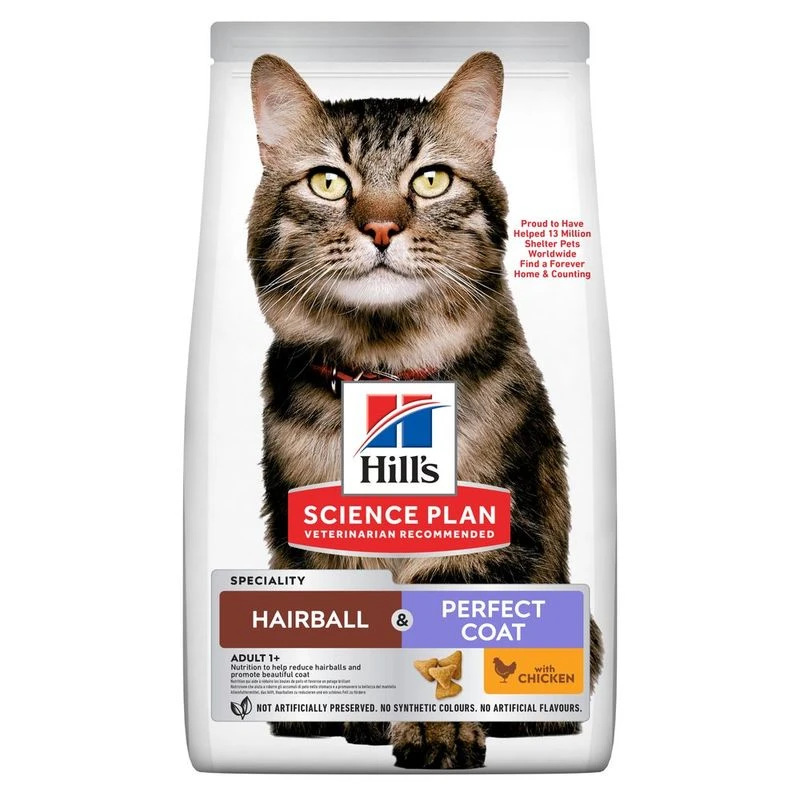 Hill's Science Plan Adult Hairball & Perfect Coat Chicken 3kg