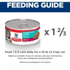 Hill's Science Diet Adult Tender Tuna Dinner Canned Cat Food 17 Hill's Science Diet Adult Tender Tuna Dinner Canned Cat Food -Hill's Science Plan Store 52763 PT6. AC SS1800 V1598152576