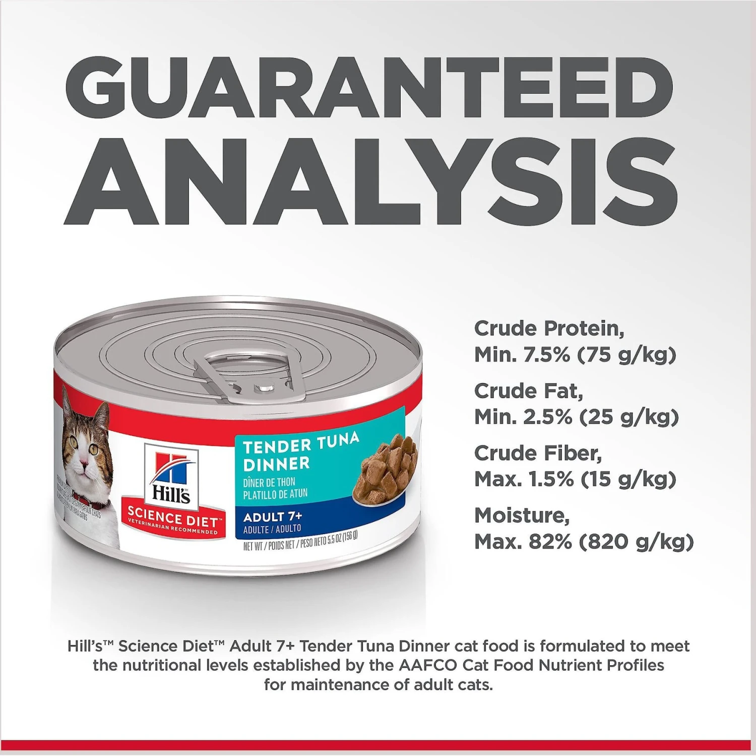 Hill's Science Diet Adult 7+ Tender Tuna Dinner Canned Cat Food 8 Hill's Science Diet Adult 7+ Tender Tuna Dinner Canned Cat Food - Image 7