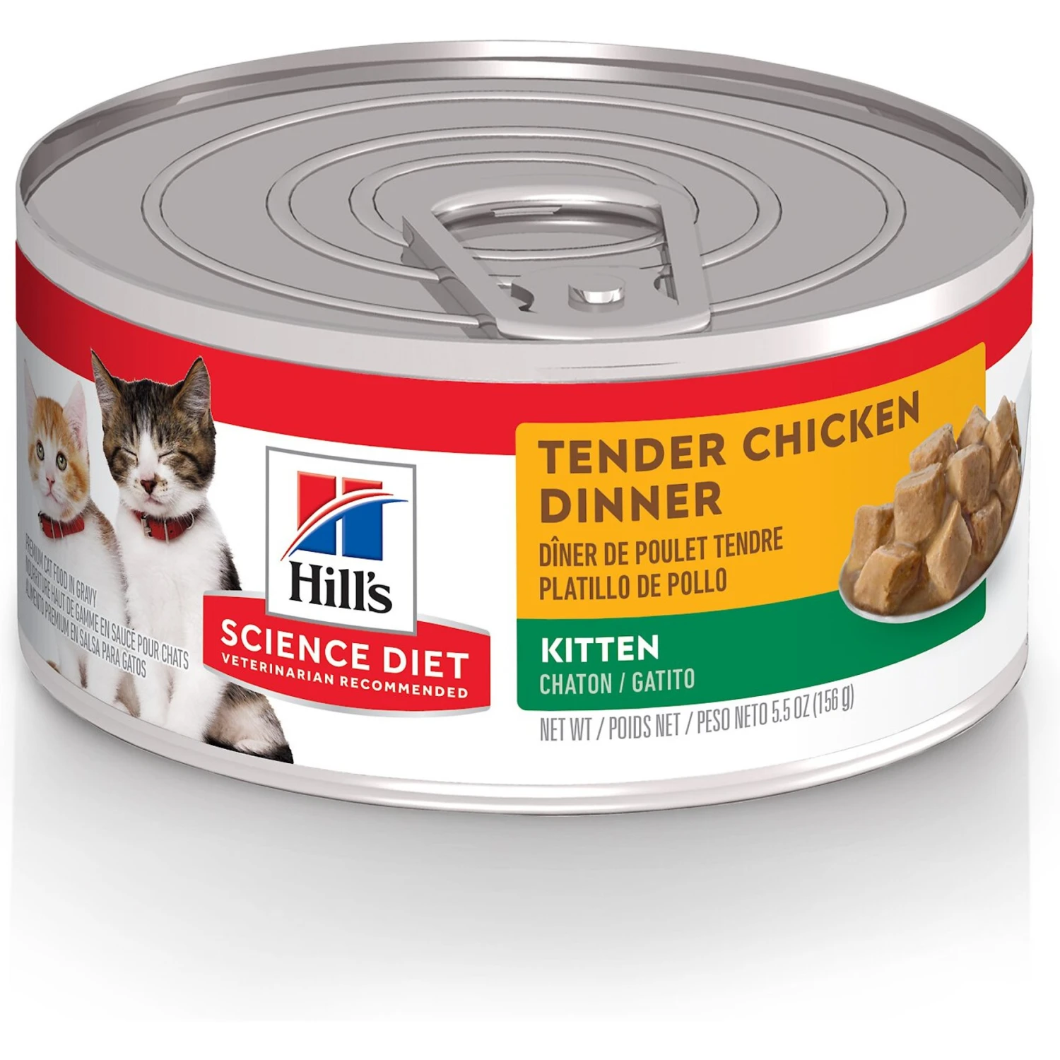 Hill's Science Diet Kitten Tender Chicken Dinner Canned Cat Food 3 Hill's Science Diet Kitten Tender Chicken Dinner Canned Cat Food