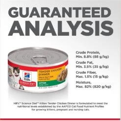 Hill's Science Diet Kitten Tender Chicken Dinner Canned Cat Food 17 Hill's Science Diet Kitten Tender Chicken Dinner Canned Cat Food -Hill's Science Plan Store 52774 PT6. AC SS1800 V1598145084