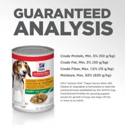 Hill's Science Diet Puppy Savory Stew With Chicken & Vegetables Canned Dog Food -Hill's Science Plan Store 52778 PT8. AC SS1800 V1598145088