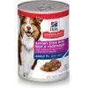 Hill's Science Diet Adult 7+ Savory Stew With Beef & Vegetables Canned Dog Food -Hill's Science Plan Store 52802 Main. AC SS1800 V1585693301