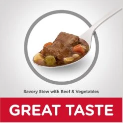 Hill's Science Diet Adult 7+ Savory Stew With Beef & Vegetables Canned Dog Food 16 Hill's Science Diet Adult 7+ Savory Stew With Beef & Vegetables Canned Dog Food -Hill's Science Plan Store 52802 PT5. AC SS1800 V1598145698