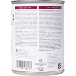 Hill's Prescription Diet I/d Digestive Care Low Fat Original Flavor Pate Wet Dog Food -Hill's Science Plan Store 69765 PT2. AC SS1800 V1651165296