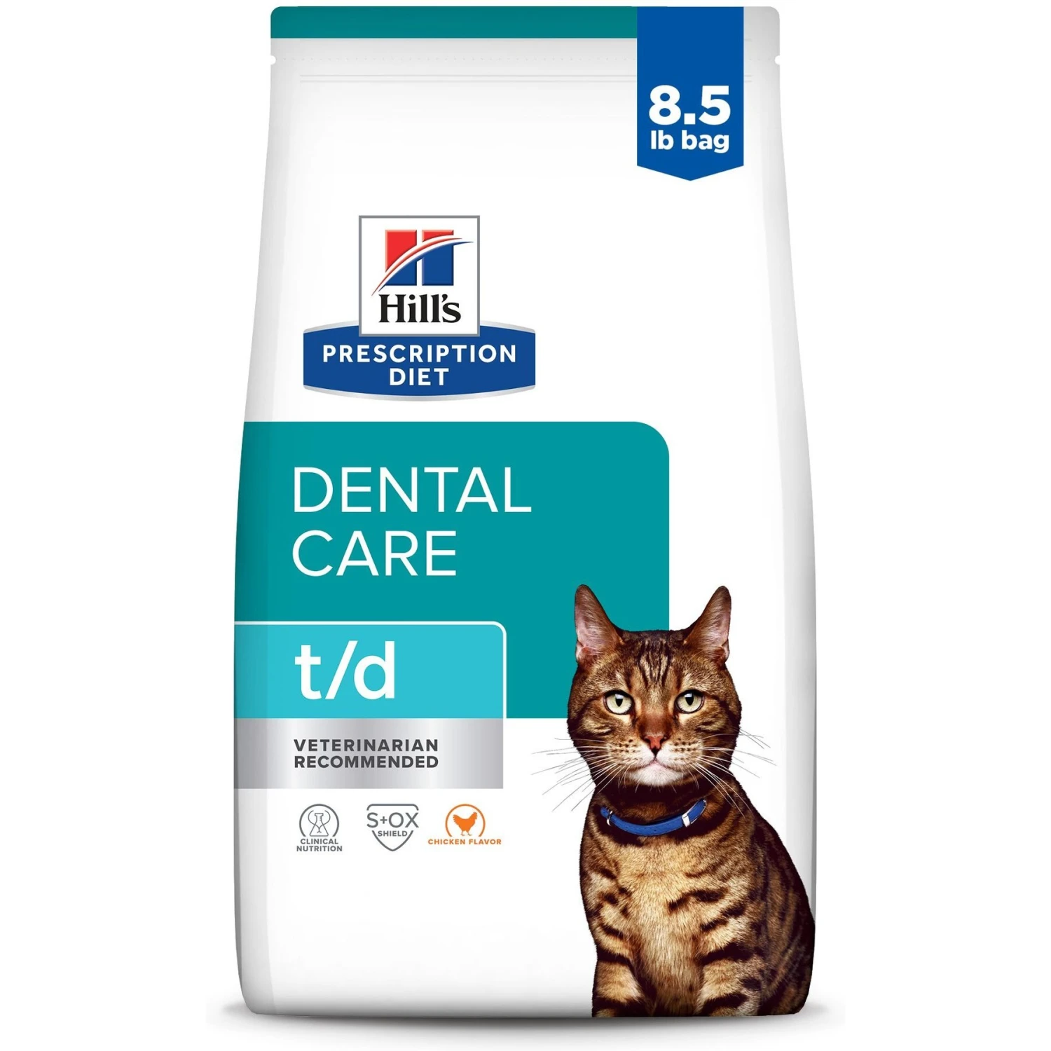 Hill's Prescription Diet T/d Dental Care Chicken Flavor Dry Cat Food 3 Hill's Prescription Diet T/d Dental Care Chicken Flavor Dry Cat Food