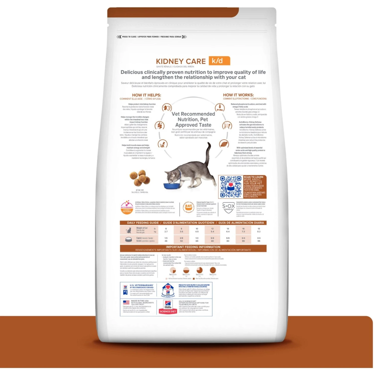 Hill's Prescription Diet K/d Kidney Care With Chicken Dry Cat Food 4 Hill's Prescription Diet K/d Kidney Care With Chicken Dry Cat Food - Image 2